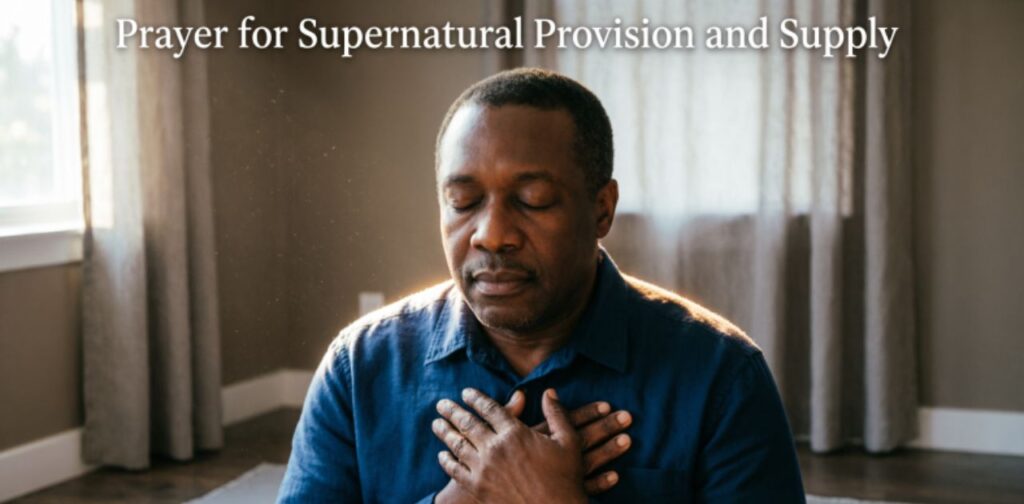 Prayer for supernatural provision and supply with prayer for financial breakthrough and open doors