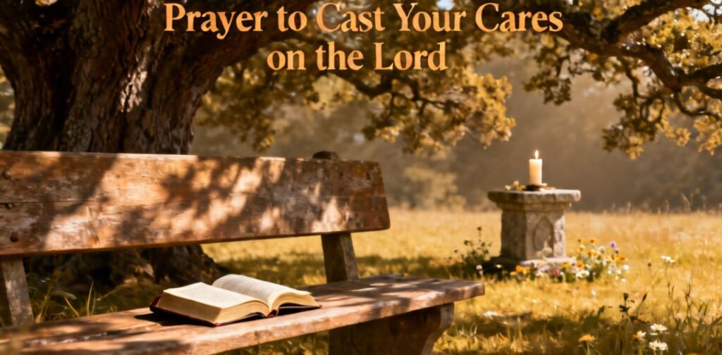 Prayer to Cast Your Cares on the Lord a prayer to remove fear and anxiety to release worries and trust God’s care.