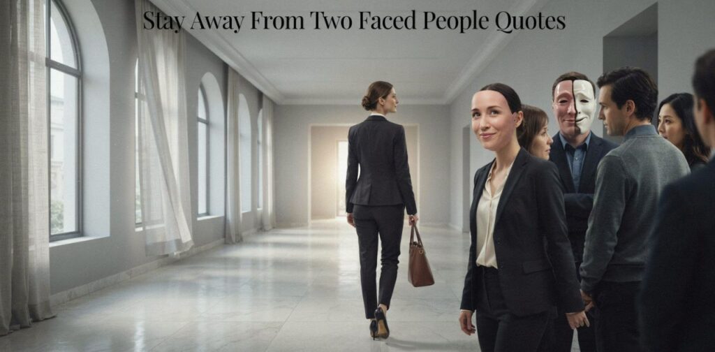 Two Faced People Quotes about staying away from fake and toxic people.
