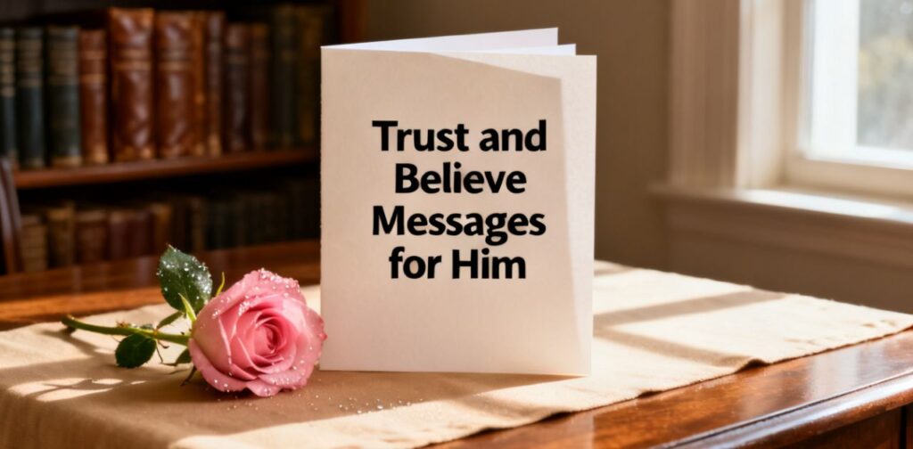 Trust and Believe Messages for Him to rebuild trust, strengthen emotional connection, and support healing broken trust in relationships.