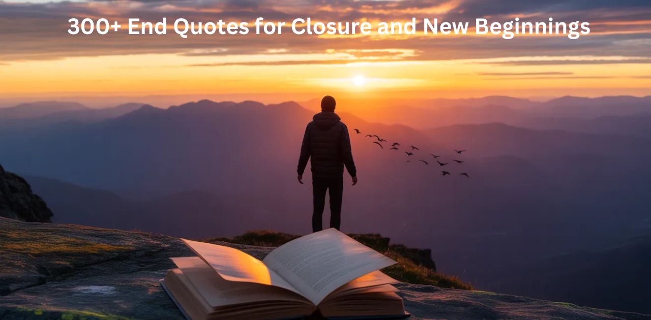 300+ end quotes for closure, emotional healing, moving forward, and inspiring new beginnings in life