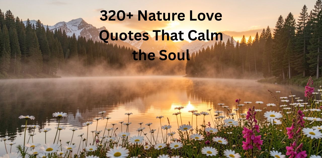 Nature love quotes collection that calm the soul and inspire peace