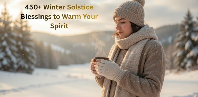 Winter Solstice Blessings inspiring warmth and hope during winter season reflection.