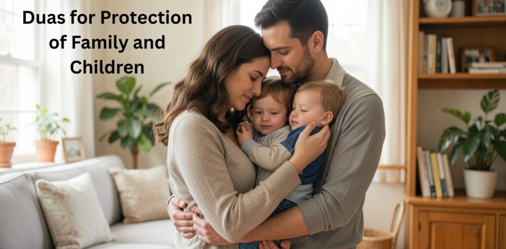Duas for protection of family and children for safety, peace, and Allah’s blessings.