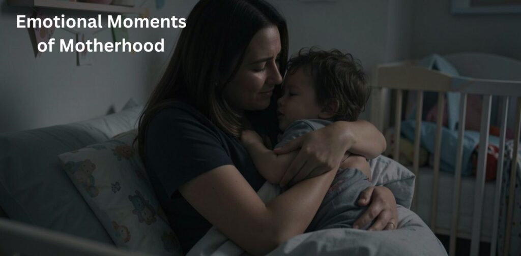 Emotional moments of motherhood showing proud mom quotes capturing love, bonding, and deep maternal feelings.