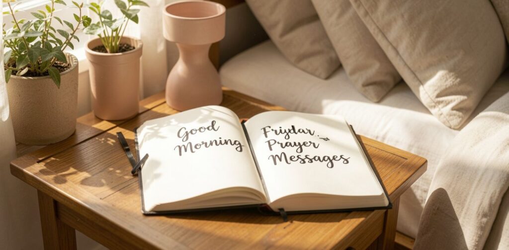 Good morning Friday prayer messages filled with faith, hope, gratitude, and spiritual peace for a positive and blessed day.