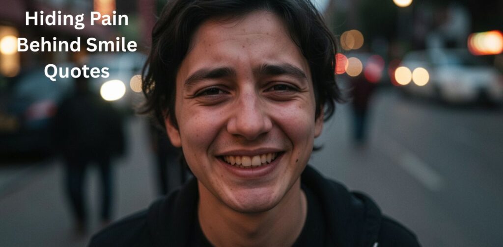 Pain behind smile quotes about hiding pain behind smile quotes, showing emotional disguise, silent suffering, inner struggles, and hidden emotions in everyday life situations