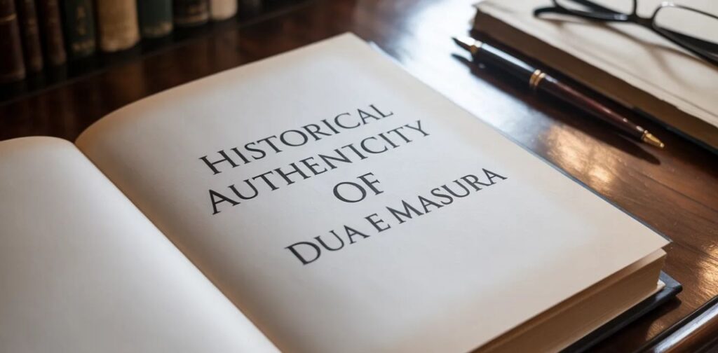 Historical Authenticity of Dua e Masura Authentic Islamic dua from sahih hadith collections with spiritual meaning, forgiveness, and Sunnah prayer guidance.