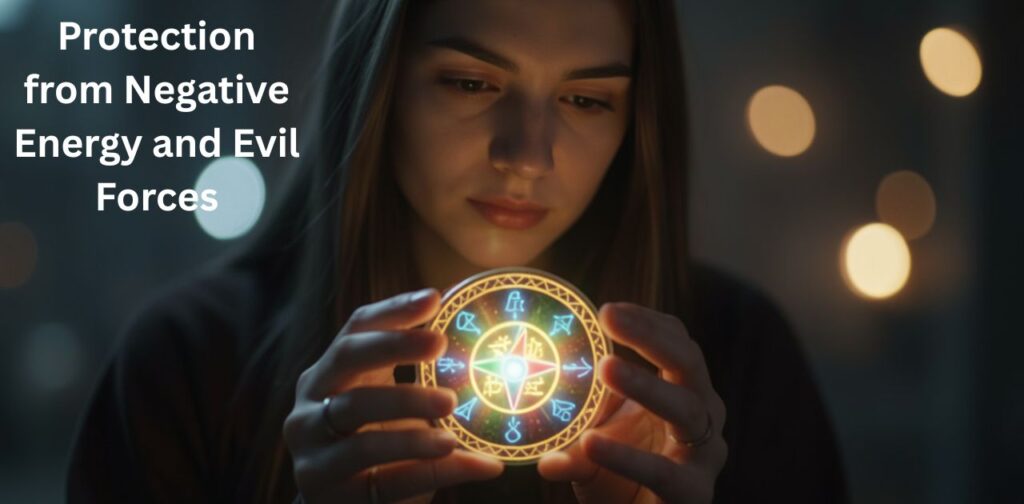 Duas for protection from negative energy, evil forces, and spiritual harm in Islam.