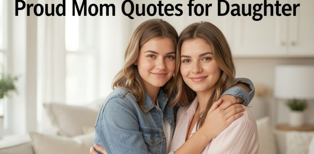Proud mom quotes for daughter expressing love, pride, and emotional motherhood journey with strong family bond.