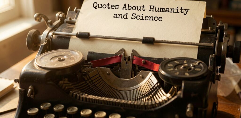 Quotes About Humanity and Science thoughtful humanity quotes on science, shared humanity, and human values guiding progress