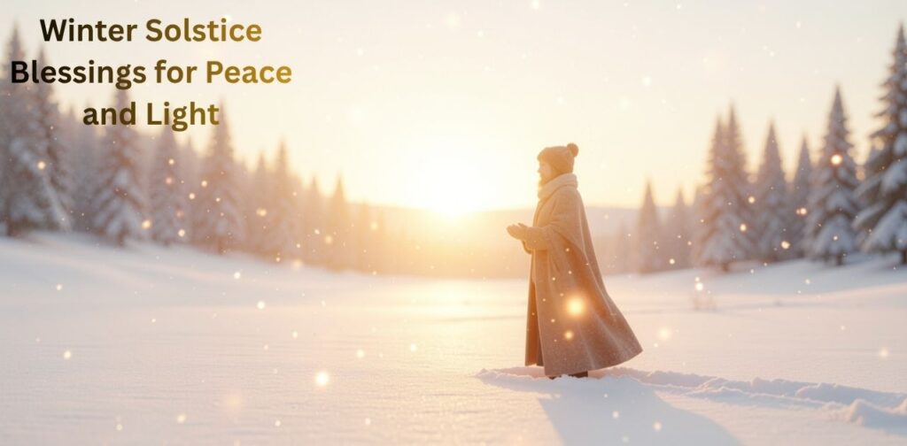 Winter Solstice Blessings for peace, light, and emotional winter healing.