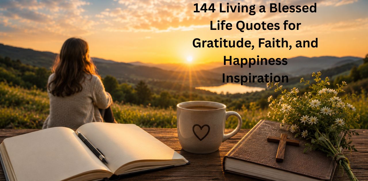 Living a Blessed Life Quotes inspiring gratitude, faith and happiness in daily life