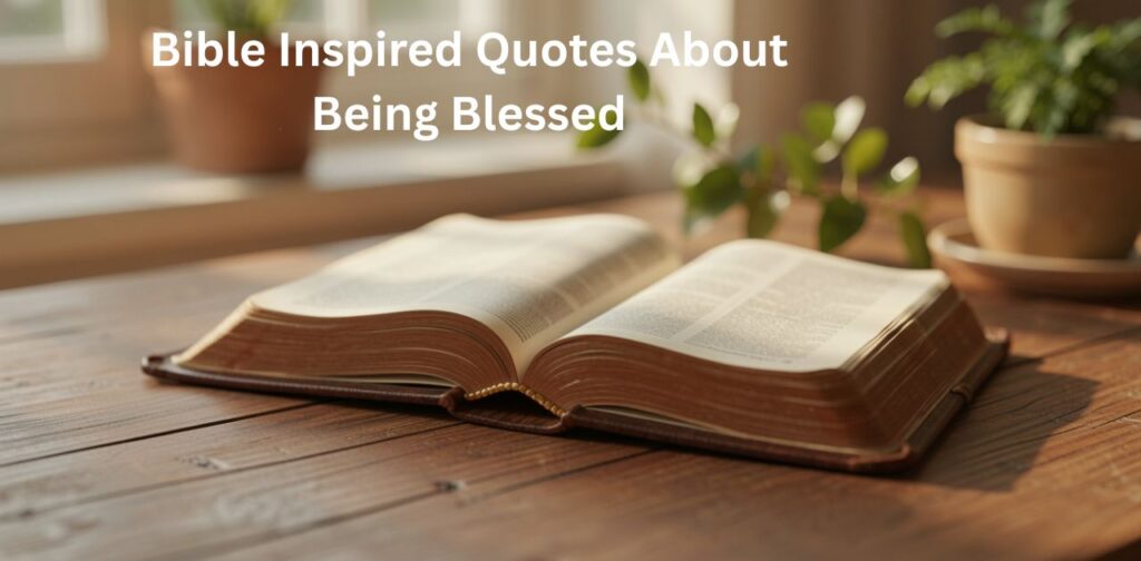 Bible Inspired Quotes about being blessed for faith and inspiration