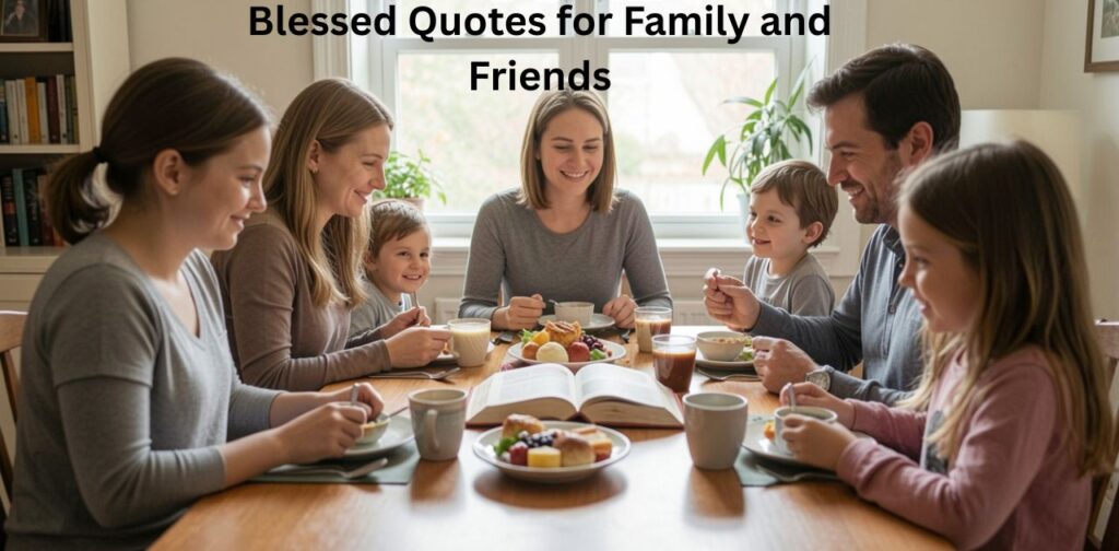 Blessed Quotes for Family and Friends with love gratitude and inspiration.