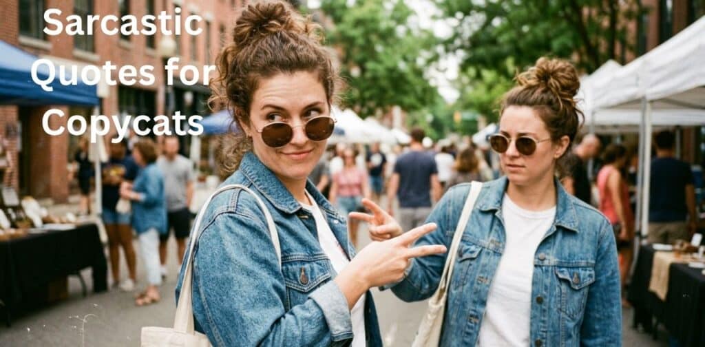 Quotes for Copycats with sarcastic lines for people who copy you.