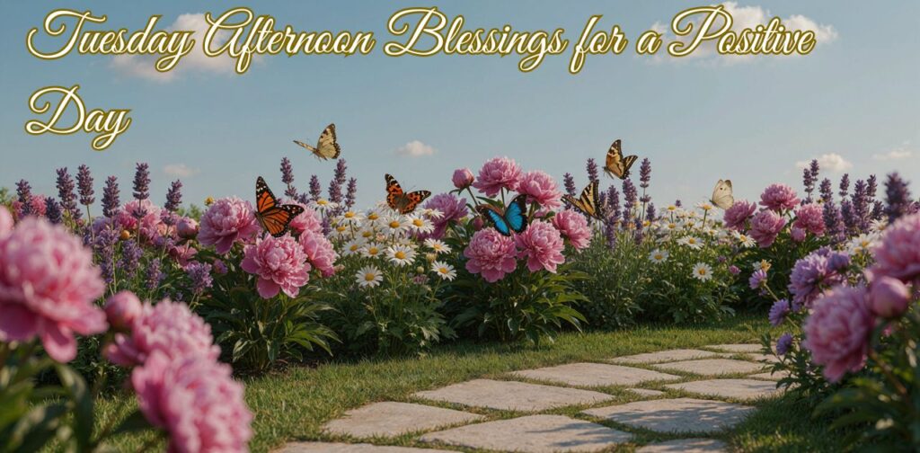 Tuesday Blessings for a positive Tuesday afternoon filled with peace and encouragement.