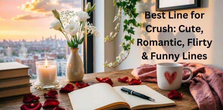 Best Line for Crush: cute, romantic, flirty and funny lines.