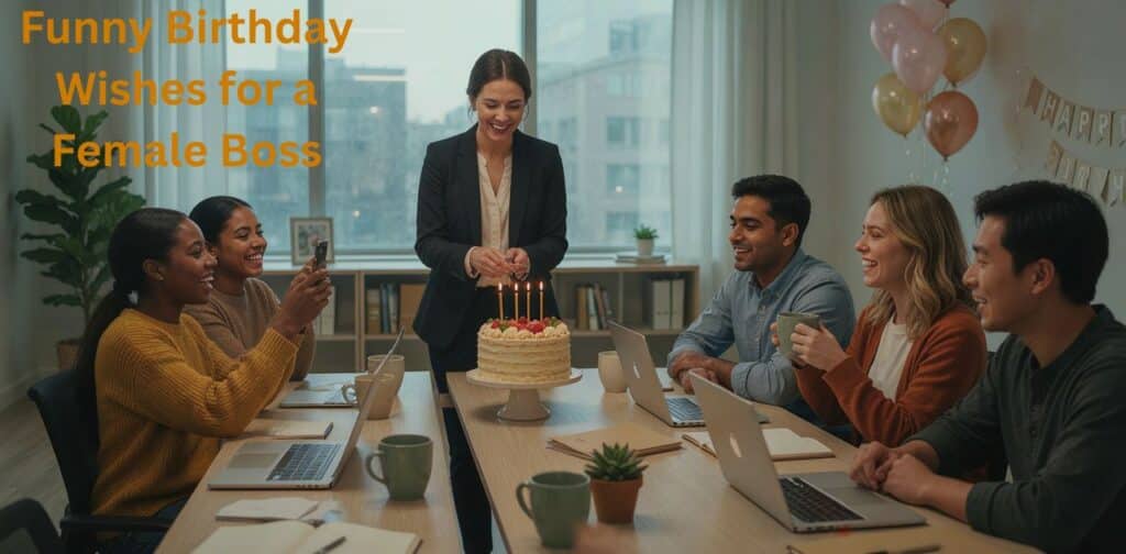Funny Birthday Wishes For Boss for a female boss.