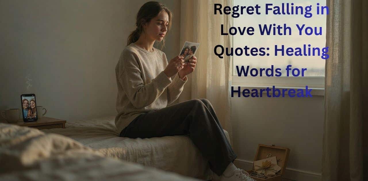 Regret Falling in Love With You Quotes for healing from heartbreak and emotional pain.