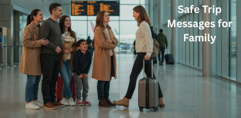 Safe Trip Messages for Family for a safe and happy journey.