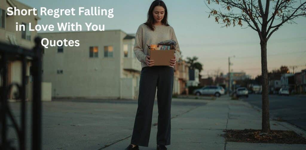 Short Regret Falling in Love With You Quotes about heartbreak, regret, and moving on.