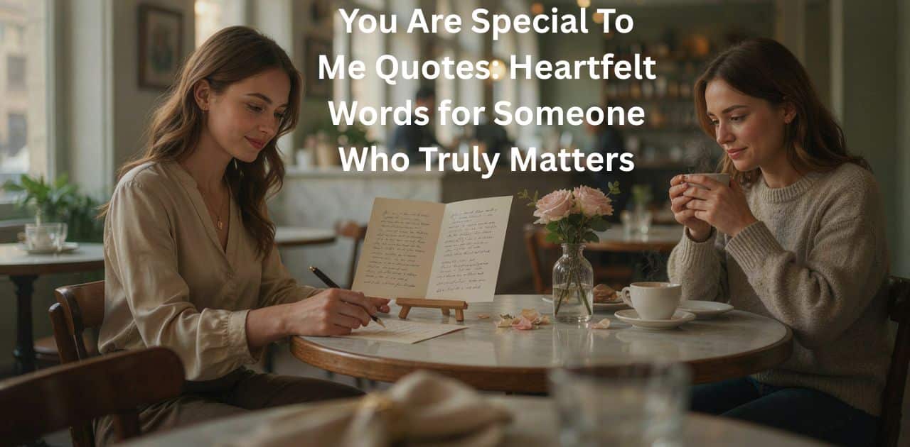 You Are Special To Me Quotes with heartfelt words for someone who truly matters.