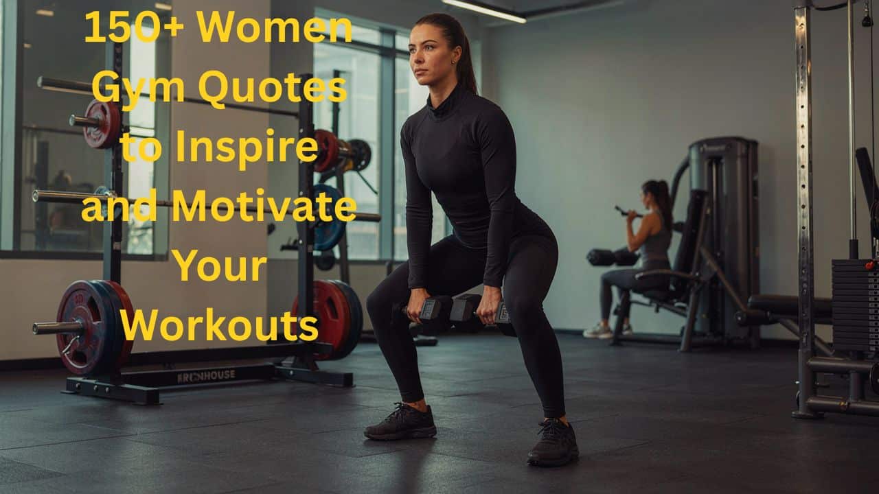 Women gym quotes for workout motivation and fitness inspiration.