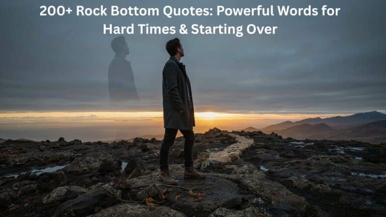 Rock Bottom Quotes about hard times, resilience, and starting over.