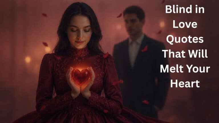 Blind in love quotes about romance, deep feelings, and heartbreak.