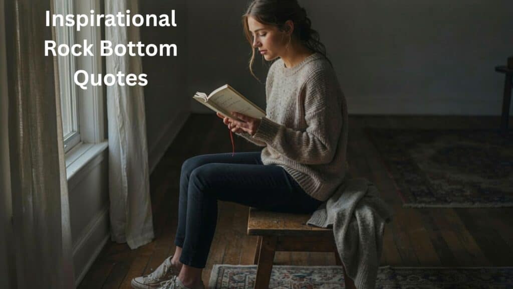 Inspirational Rock Bottom Quotes for strength, hope, and overcoming hard times.