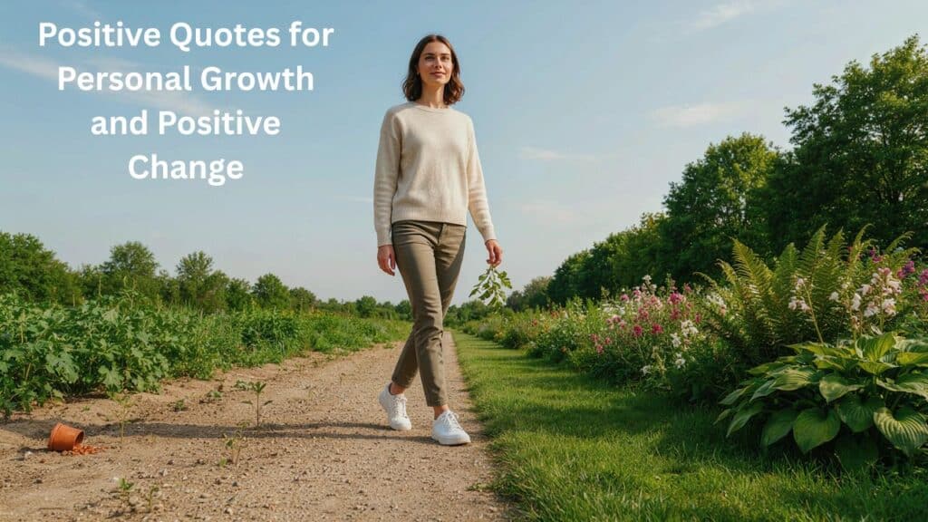Positive quotes for personal growth, hope, and positive change.